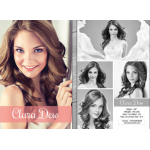 5.5x8.5 Model Model Comp Cards (One Side Color, One Side Black and White)